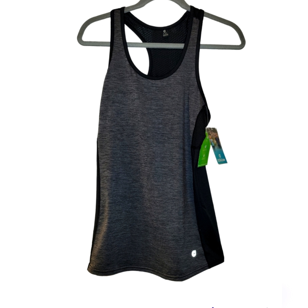 Coolcore, NWT, Tank Top, Active wear, Black + Gray, Durable, Women's size Small
